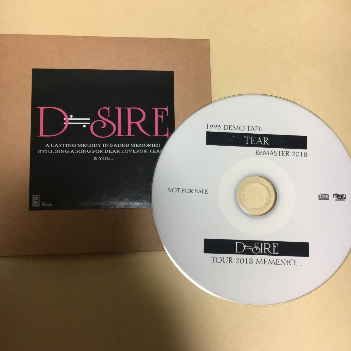藤田幸也 D≒SIRE 配布CD「TEAR」Kαin YUKIYA | D≒SIREついに30