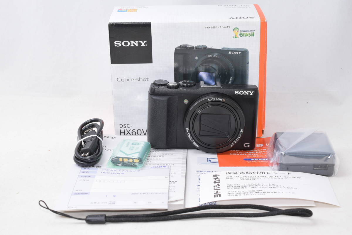 ☆展示品☆SONY ソニー Cyber-shot DSC-HX60V ☆光学30倍ズーム Gレンズ ☆2110万画素☆Wi-Fi対応☆安心のメーカー1年保証☆元箱一式②