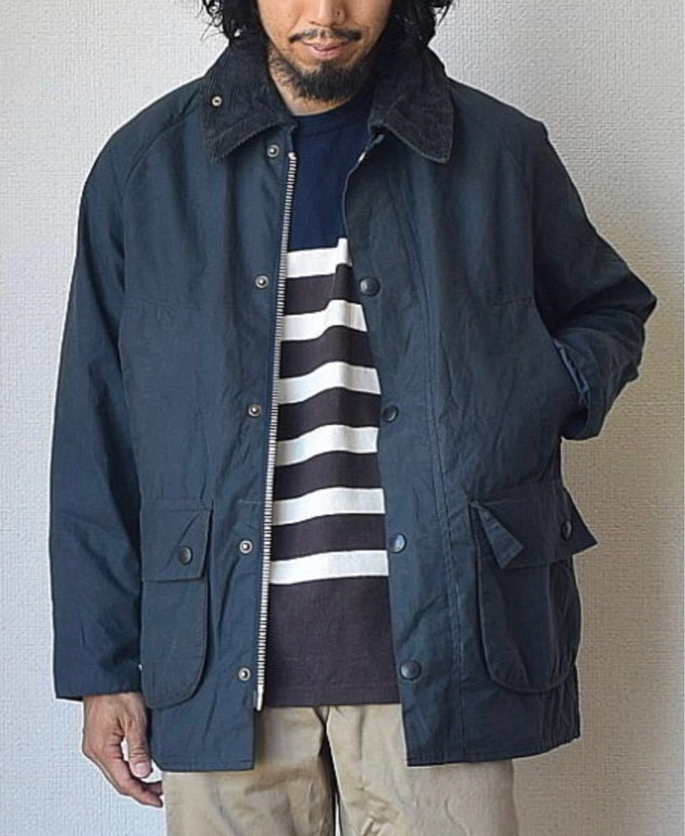 【驚きの破格値，大得価】 YO REMAKE BARBOUR ユーズド リメイクバブアージャケット ネイビー(男性用)｜売買されたオークション情報、yahooの商品情報をアーカイブ公開 - オークファン 男性用