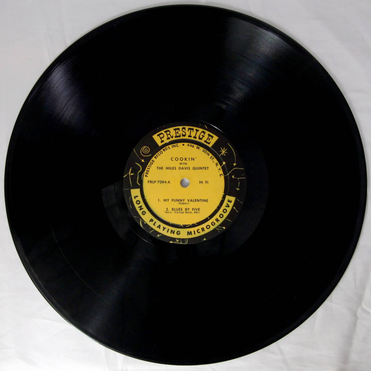 【オリジナル美盤】US Prestige NYC mono DG RVG COOKIN' MILES DAVIS QUINTET マイルスデイヴィス PRLP 7094 ● a1799
