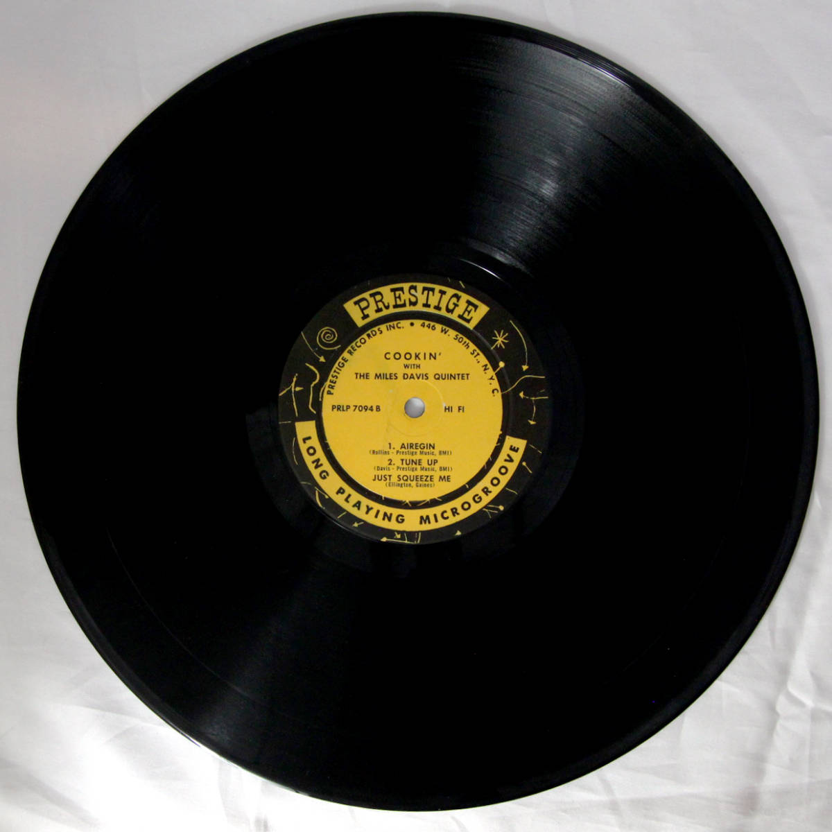 【オリジナル美盤】US Prestige NYC mono DG RVG COOKIN' MILES DAVIS QUINTET マイルスデイヴィス PRLP 7094 ● a1799
