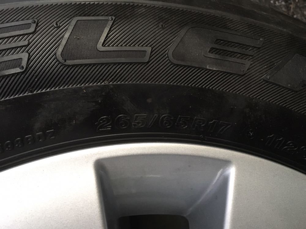 新車外し ハイラックス GUN125 Zグレード 純正 アルミホイール タイヤ
