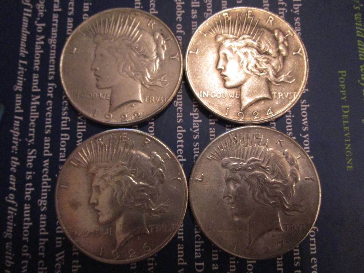 ピースダラー アメリカ 1922年銘 量目26.72g Yahoo!オークション 