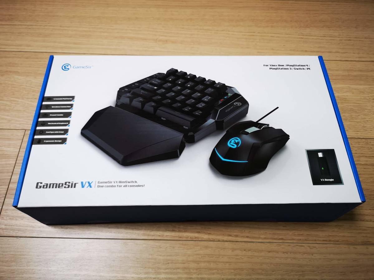 GameSir VX AimSwitch ゲーミングキーボード&マウス ワイヤレス 2.4GHz PS4/PS3/Switch/Xbox One/PC 対応