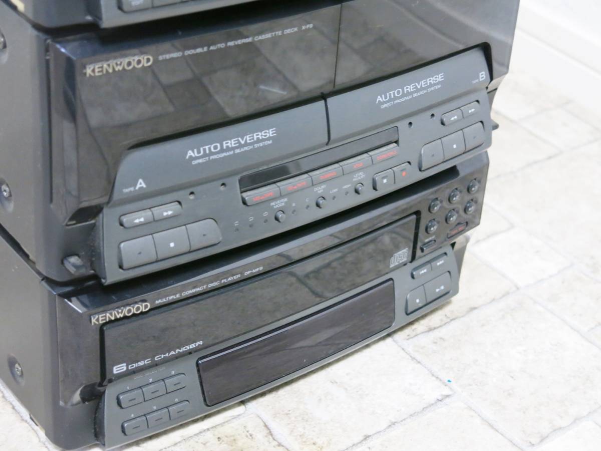 KENWOOD コンポ　A-F9 DM-F9 X-F9 DP-MF9 ◇KENWOOD システムコンポ A-F9 DP-MF9 X-F9 DM-F9 ジャンク品◇A89