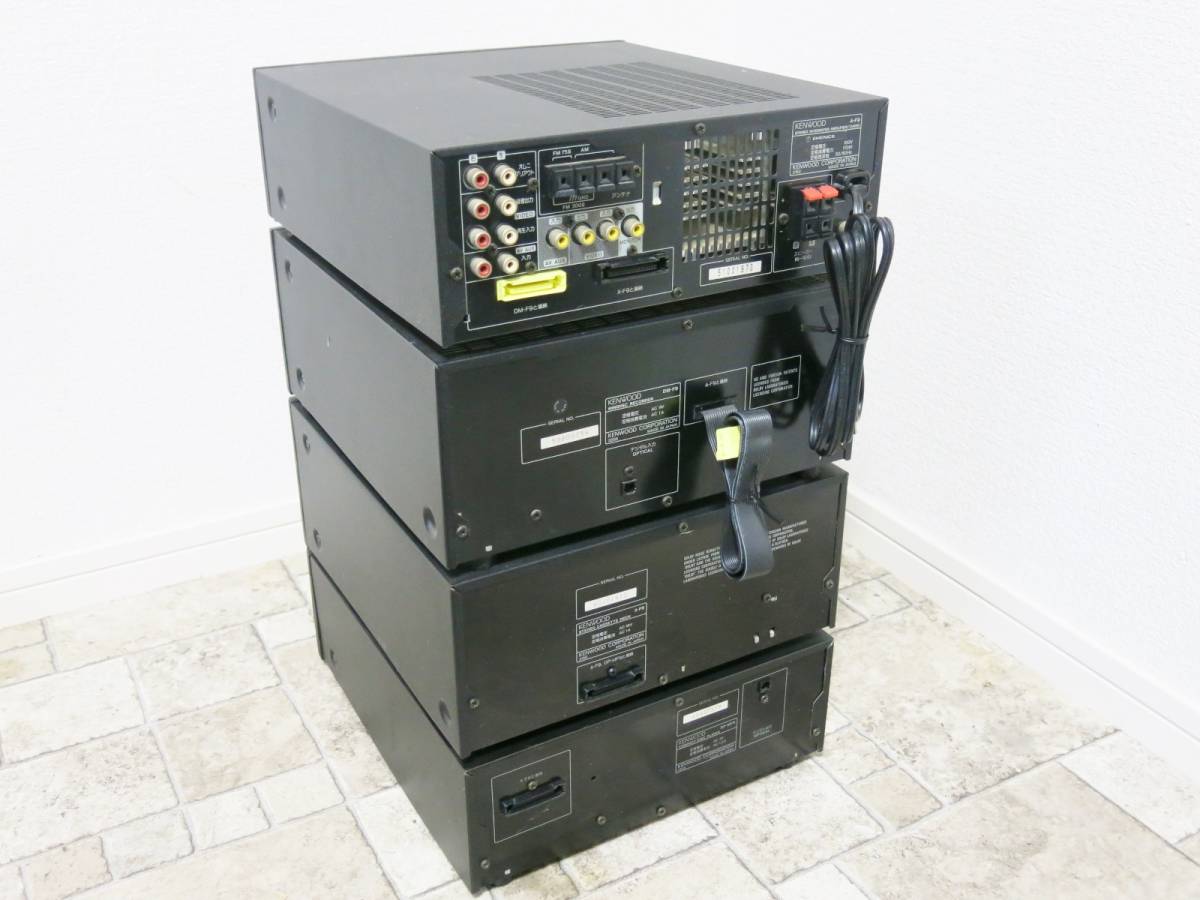◇KENWOOD システムコンポ A-F9 DP-MF9 X-F9 DM-F9 ジャンク品◇A89