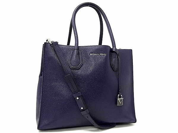 1円 MICHAEL KORS マイケルコース □極美品□ MK柄 PVC×レザー