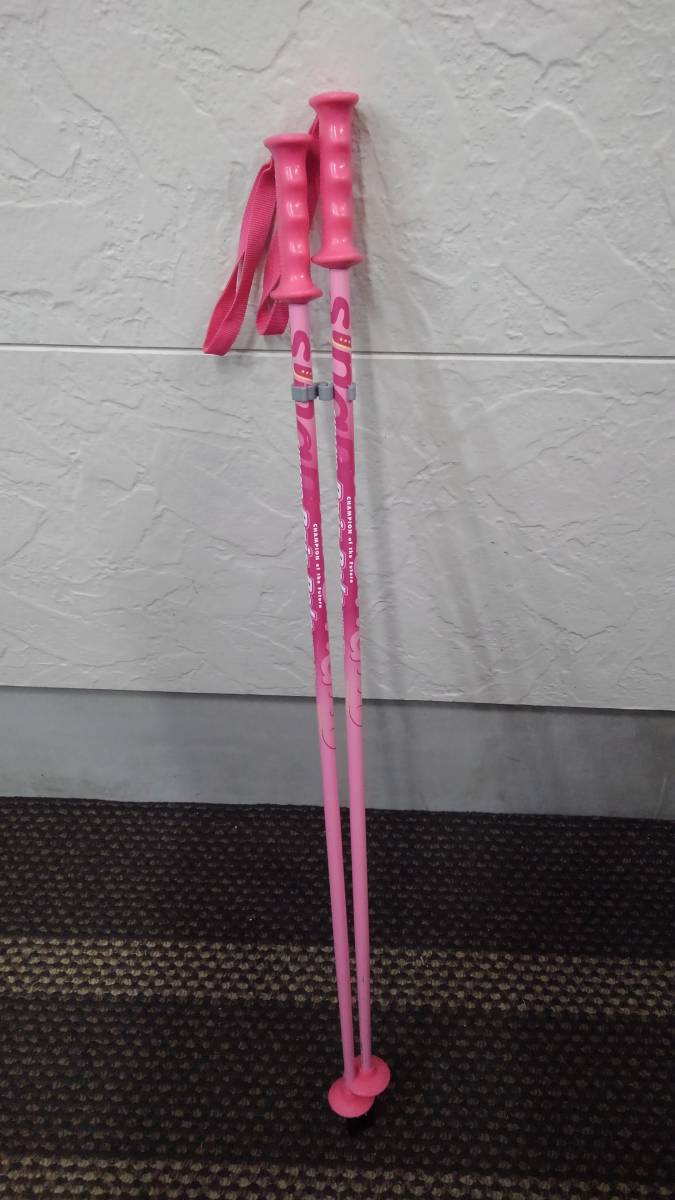 女の子向きスキー3点セット　板120ｃｍ　靴21.5ｃｍ　ストック80ｃｍ_6