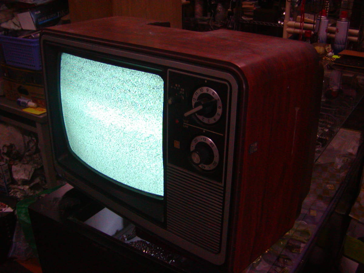 ブラウン管テレビ ナショナル - 14型 Yahoo!オークション 昭和レトロ