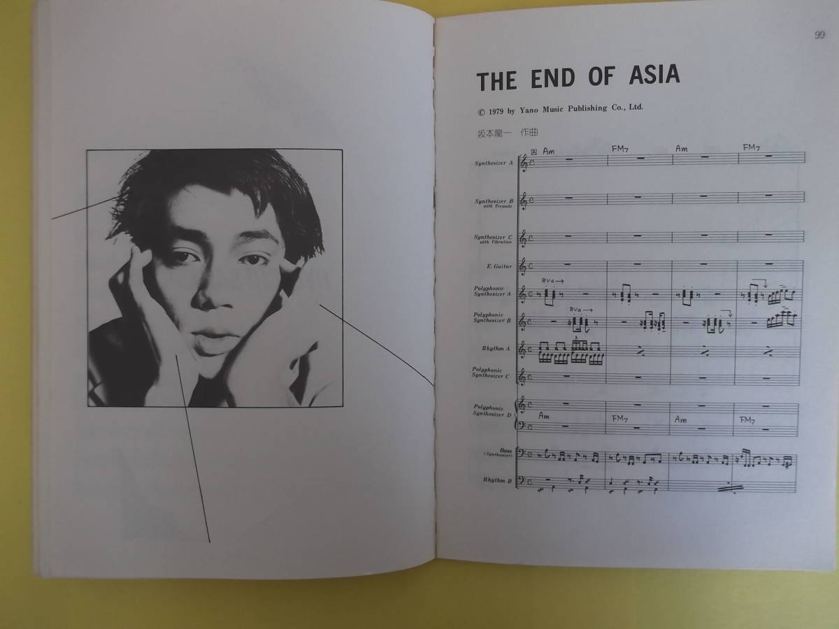 坂本龍一 千のナイフ 楽譜 フルスコア バンドスコア ウォーヘッド YMO 