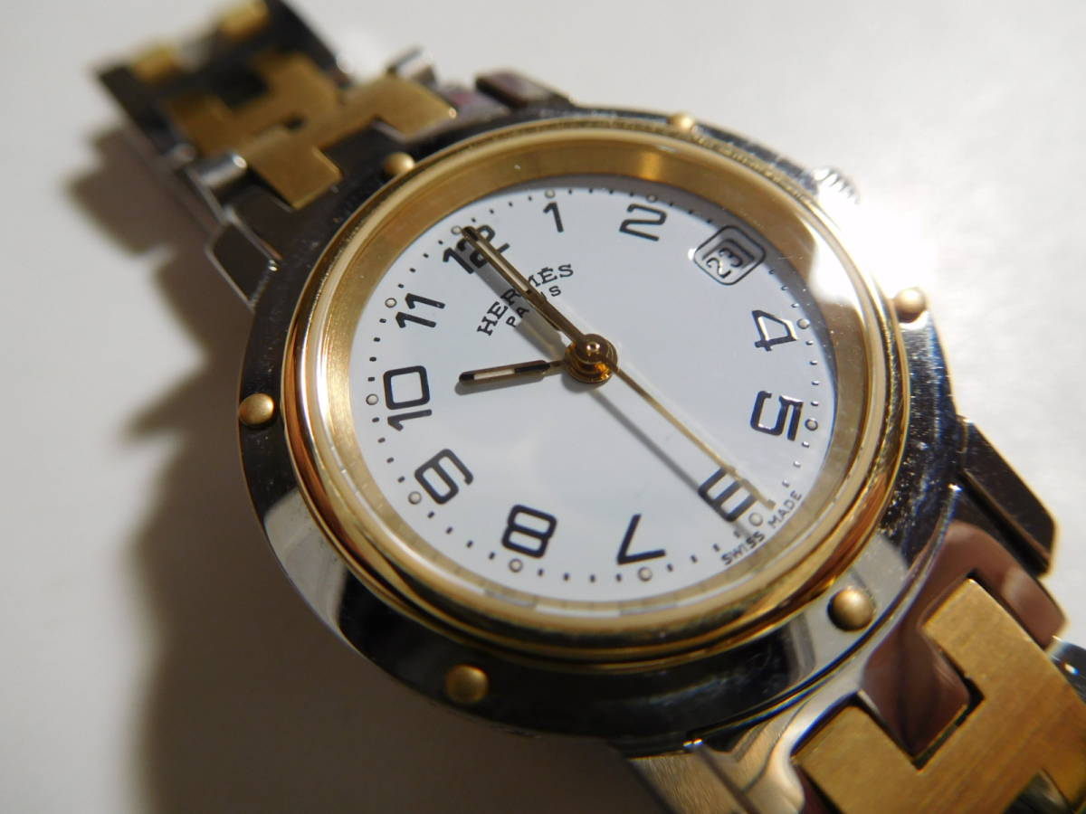 1円～ジャンク品 エルメス クォーツ 腕時計(F-ム53)