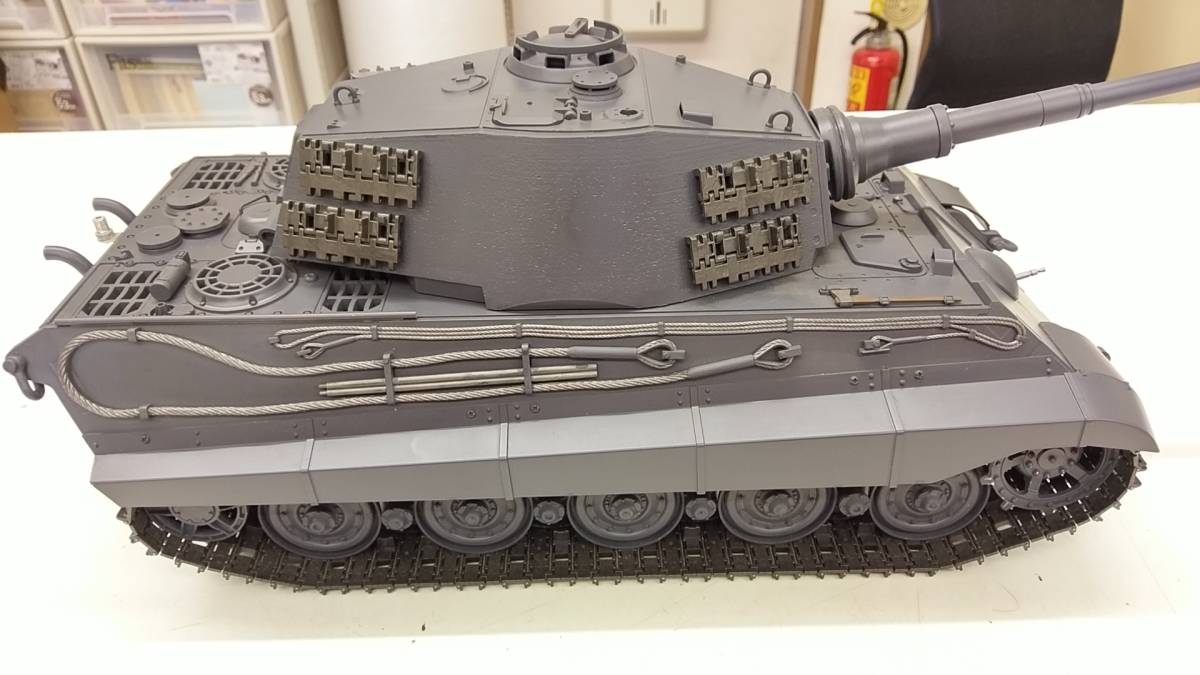 1/16 キングタイガー 戦車 電動RC タミヤ 組み立て済 ジャンク