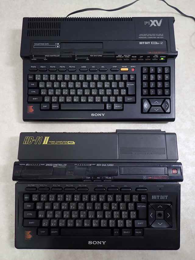 【ジャンク】ソニー MSX2+ HB-F1XDJ 本体　箱付き MSX2/2+ HB-F1II/HB-F1XV 本体 2台セット ソニー SONY ジャンク【40