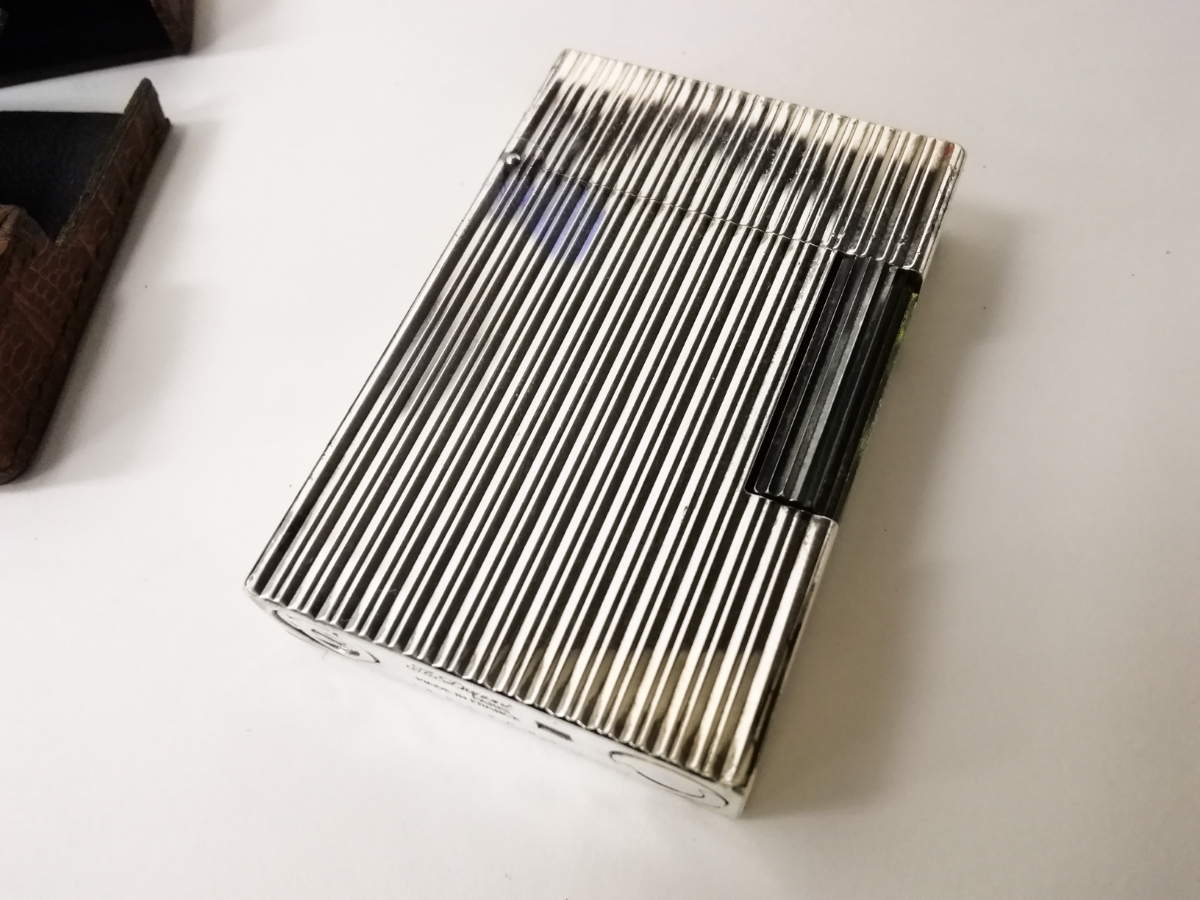デュポン ライターケース ブラック Dupont レザー エス・テー・デュポン 0 ガスライター ゴールド YMEX 180024（ブラック）180124（ブラウンNewカラー） スペイン製 ライター ラインD デュポン革 1