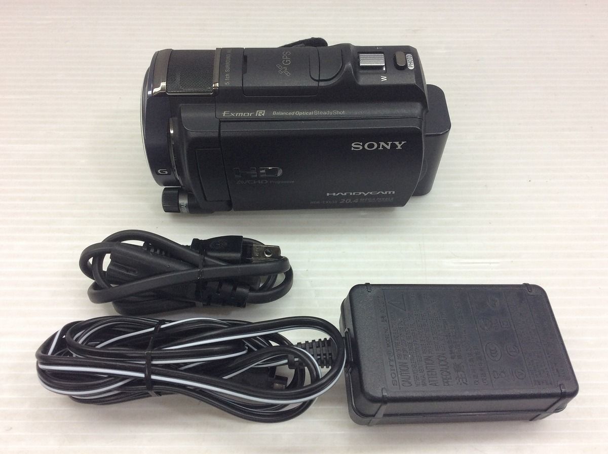 SONY HDRーcx630本体 、付属品。動作確認済み。 動作OK SONY ハンディカム ビデオカメラ HDR-CX630 グレー 本体 充電器