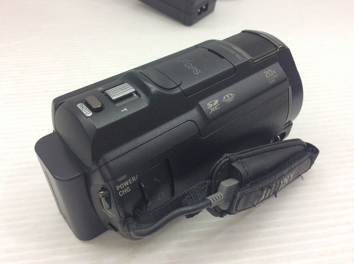 動作OK SONY ハンディカム ビデオカメラ HDR-CX630 グレー 本体 充電器