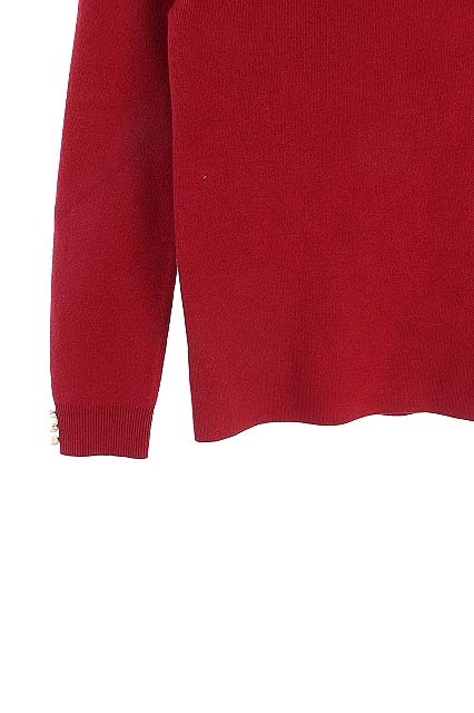 アプワイザーリッシェ Apuweiser-riche ニット カットソー 長袖 2 赤 18AW /AO ■OS レディース