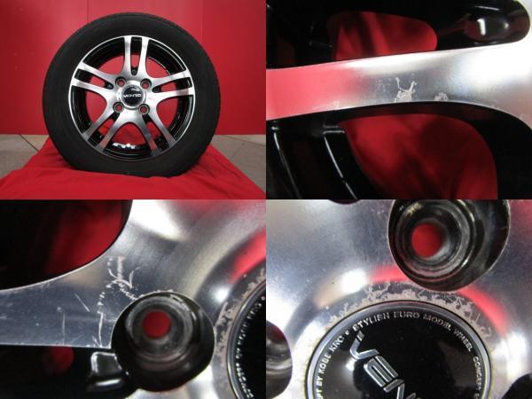 VENTO 13x 4.0B 4H100 +42＆DL EC203 155/65R13 17年製造 中古4本set ルークス ライフ アルト ワゴンR パレットセルボ フレアワゴン 等に