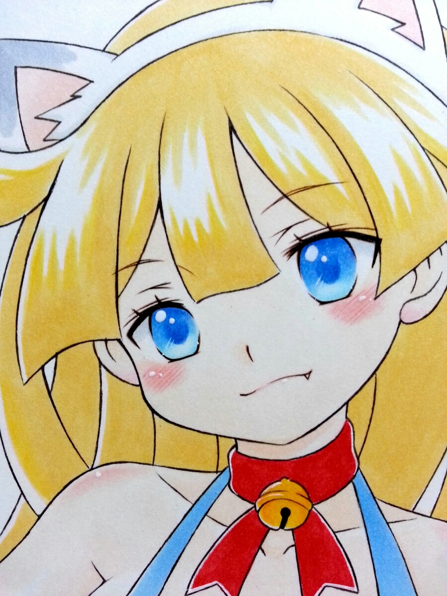 手描きイラスト ぷよぷよ にゃんこのウィッチ スリングショット 猫耳 B5 手描きイラスト 売買されたオークション情報 Yahooの商品情報をアーカイブ公開 オークファン Aucfan Com