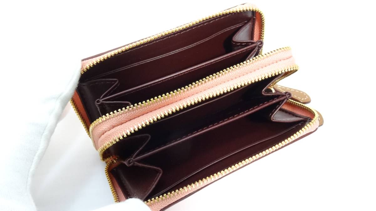 《送料無料》新品◆コーチ◆ バタフライ ドット プリント ダブルジップ コインケース ５９７８２