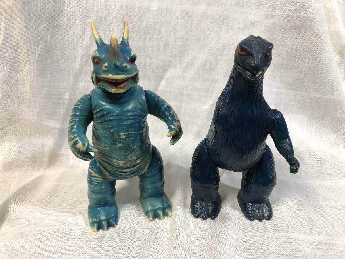 ネロンガ 当時物 ブルマァク マルサン ソフビ ビンテージ - ソフビ 