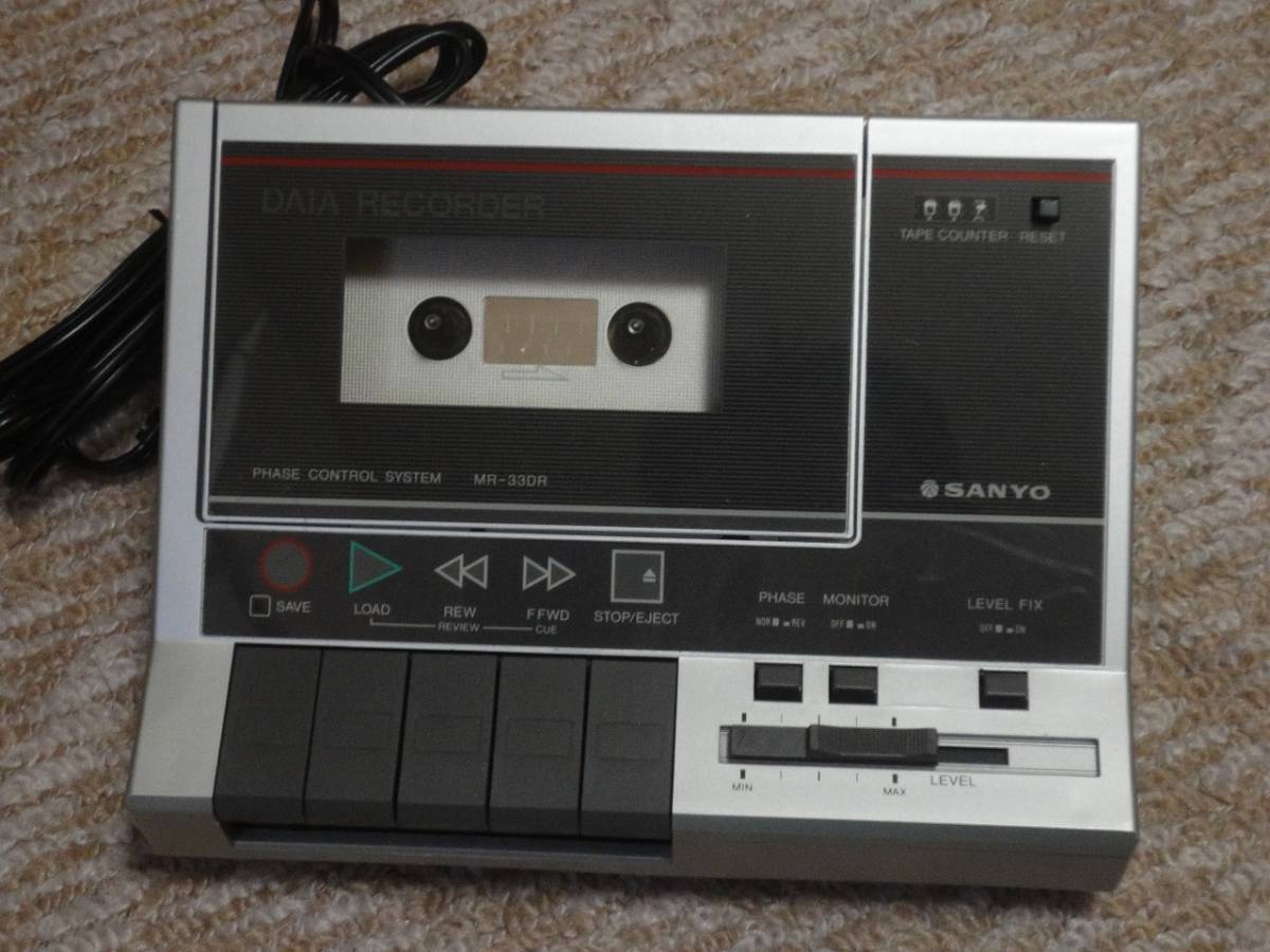 ■SANYO MR-33DR カセットデータレコーダー　ジャンク ジャンク □SANYO(サンヨー) MR-33DR□カセットデータレコーダー