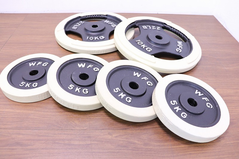 M8426◇WILD FIT/ワイルドフィット◇ダンベルプレート◇10kg×2 5kg×4