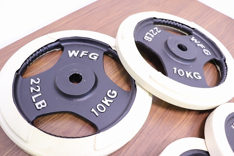 M8426◇WILD FIT/ワイルドフィット◇ダンベルプレート◇10kg×2 5kg×4