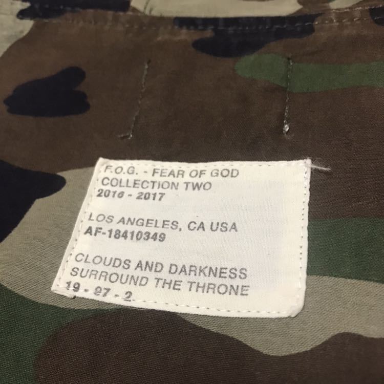 FOG collection two カモフラ アノラック Sサイズ 中古 fear of god 迷彩