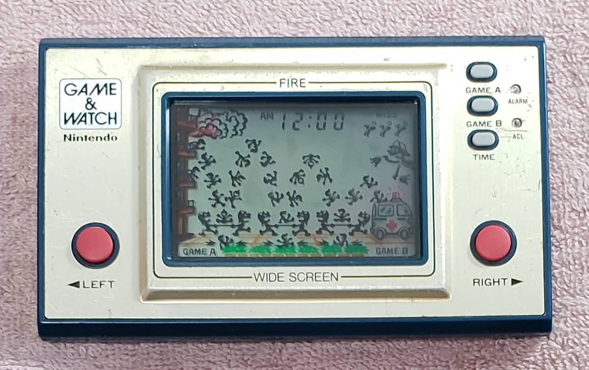 美品 ゲームウォッチ ファイア 画面良好 任天堂 ニンテンドー 即決