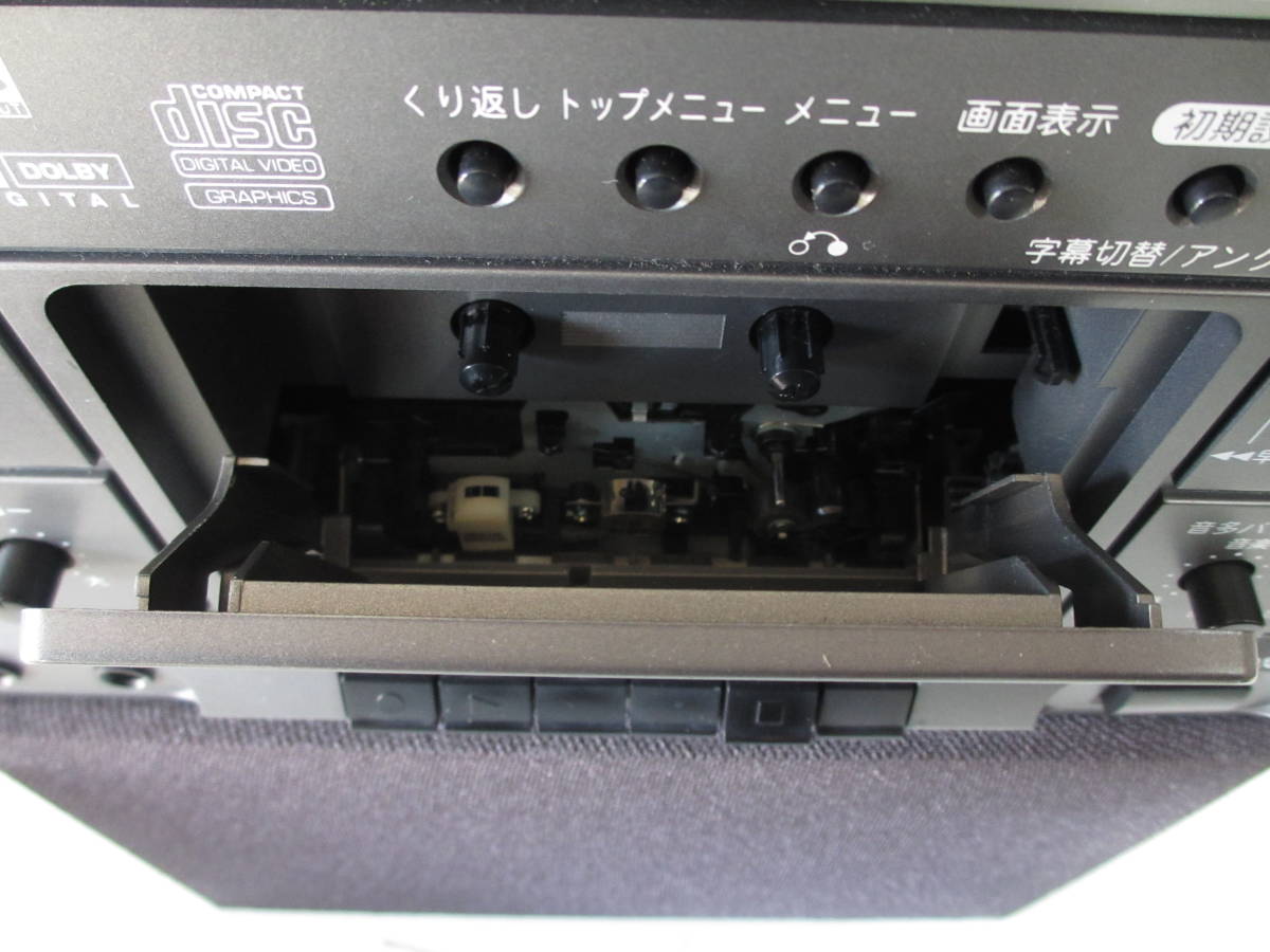 554 DENON COLUMBIA DVDカラオケシステム CDV-550 マイク付き！ 【公式
