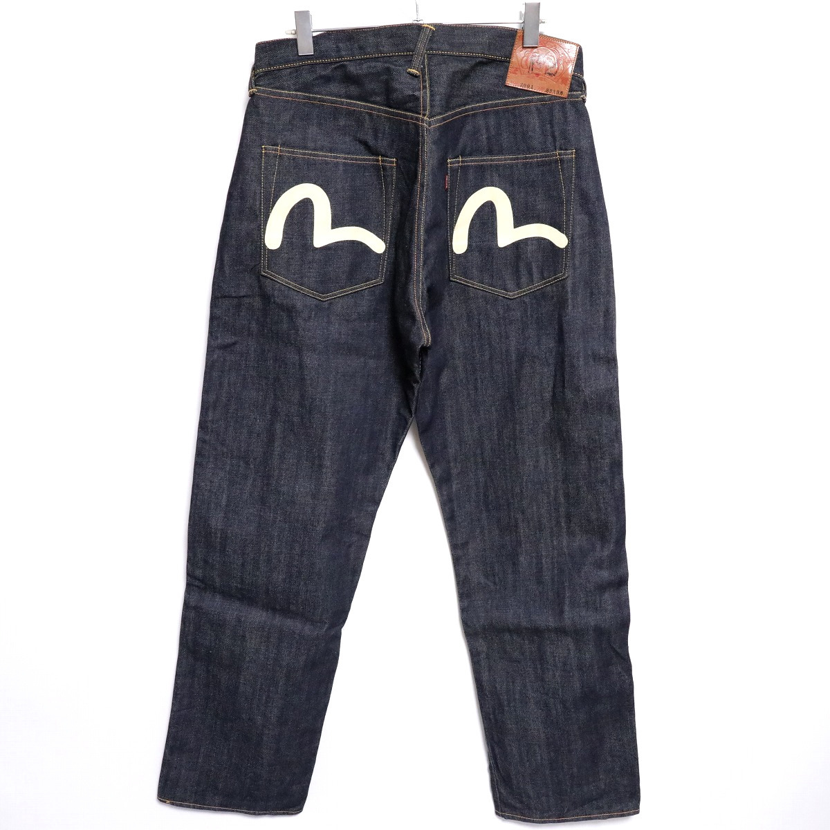 日本製 EVISU 2001 No.2 白 カモメ ペンキ デニム パンツ 36 新品 定価 