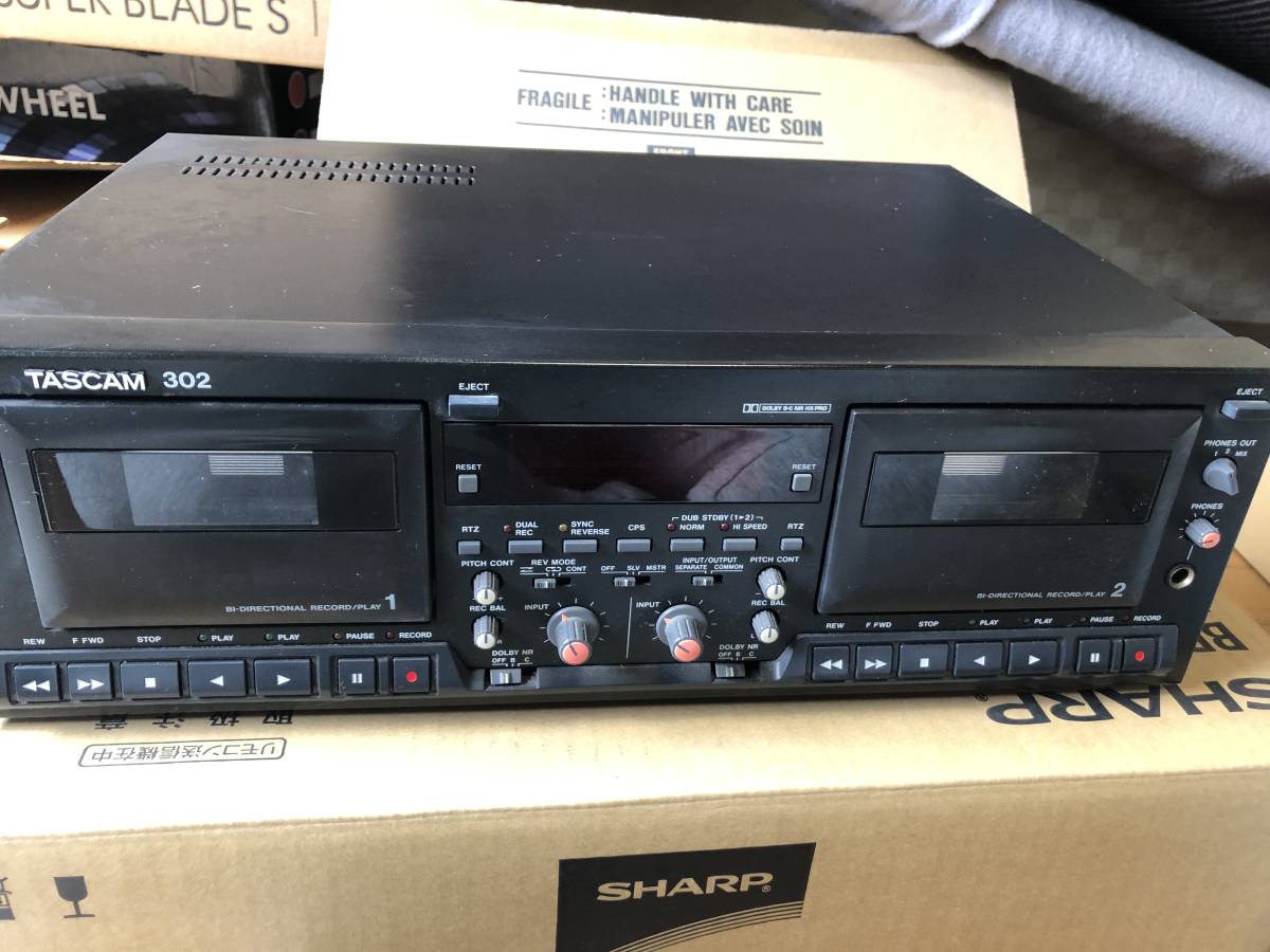 TASCAM 302 MKⅡタスカム 業務用ダブルカセットデッキ mk2 TASCAM