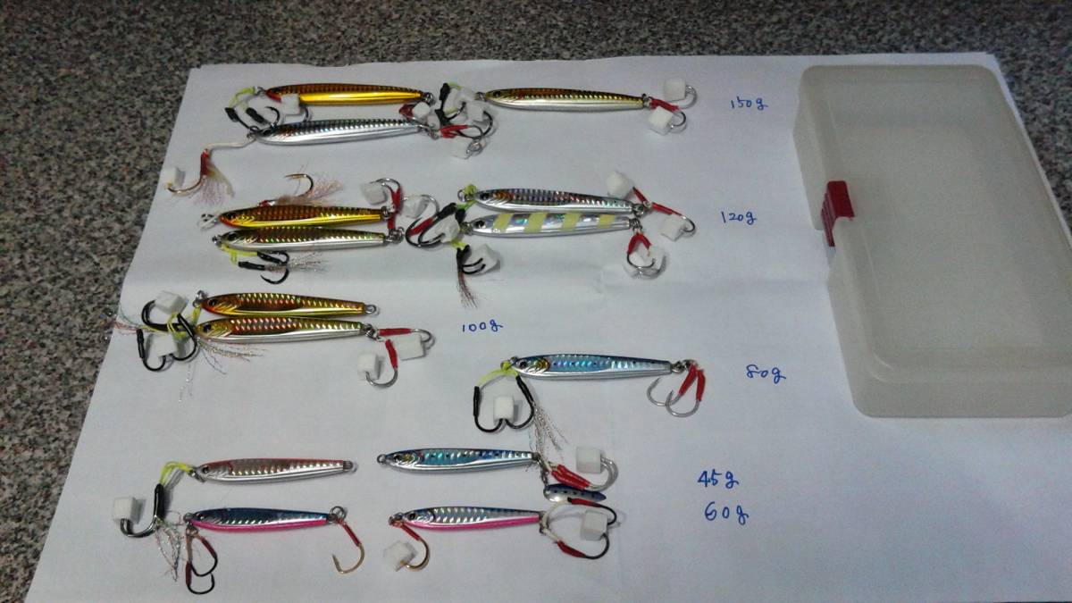 TGベイト 5本セット 180g 150g 120g オマケ付き ダイワ TGベイト