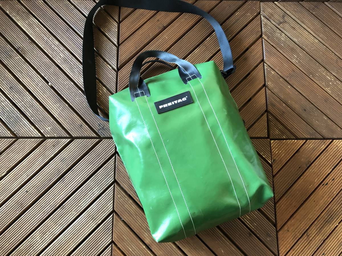 FREITAG フライターグ - グリーン グレー リサイクルショップ LELAND 
