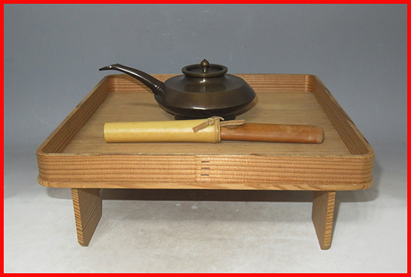 SALE，品質保証 茶道具 花所望 杉花台 利休形 杉材 片木目 八寸花台 唐銅花水次 花小刀 ２... 消費税は掛かりません(木工、竹工芸)｜売買されたオークション情報、yahooの商品情報をアーカイブ公開 - オーク 木工、竹工芸
