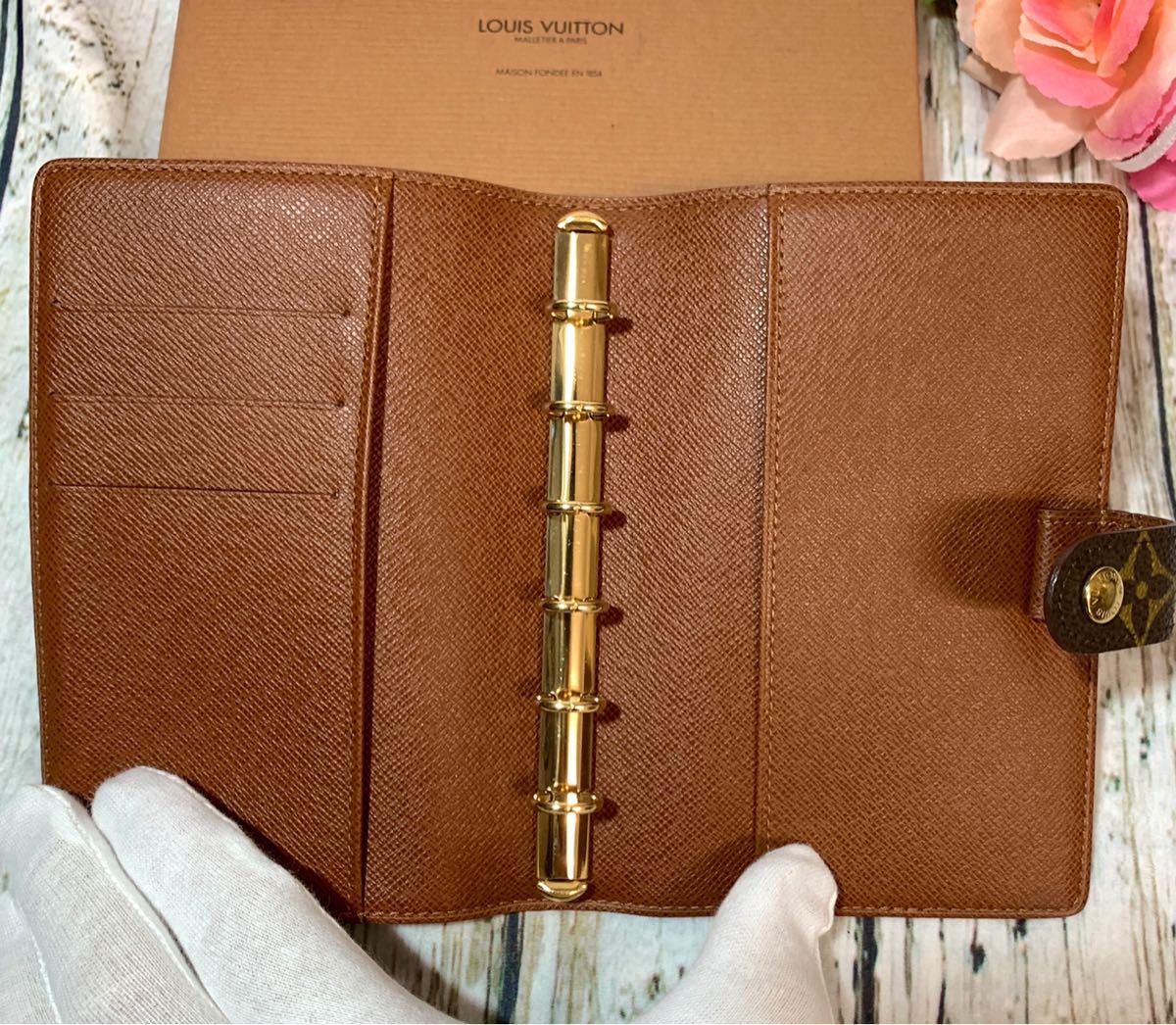 【極美品】ルイヴィトン モノグラム アジェンダPM 手帳カバー 箱付き！_4