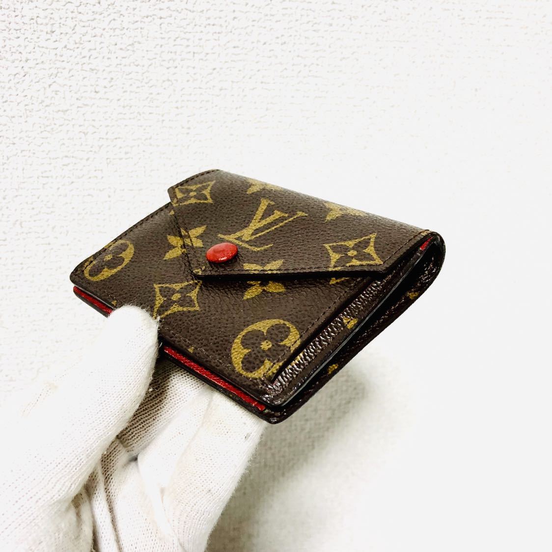 802★ほぼ未使用★ルイヴィトン★二つ折り 財布 エミリー★正規品★
