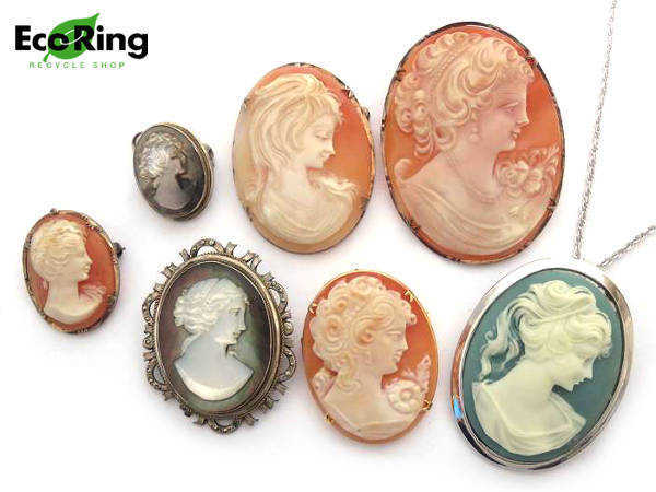 1円 シェル カメオ ブローチ ペンダントトップ ネックレス 計7点セット DT019 1円 カメオ 20点&frasl;カメオ&frasl;まとめて&frasl;ブローチ&frasl;ペンダント&frasl;ネックレス ブローチ＆K18YGネックレス K18YG×メノウカメオ ペンダントトップ（カメオ｜レディースジュエリー