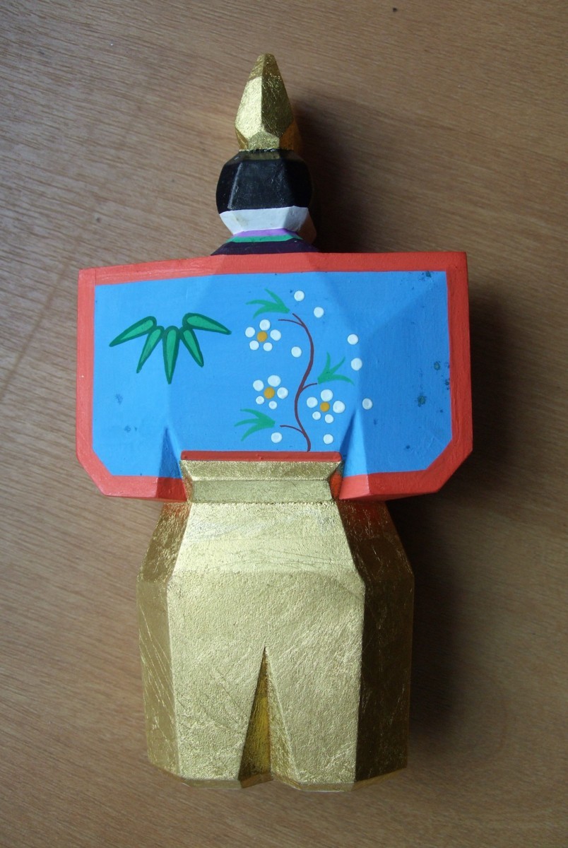 一刀彫 神泉 神泉作 奈良一刀彫 4号立雛 3H-I4-Z-US | 一刀彫（雛