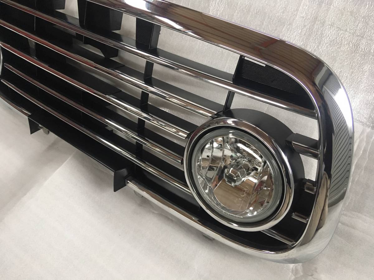 希少　ミラジーノ　L700S　後期型　純正　白フォグ付　グリル　中古品　エンブレムレス加工済_2