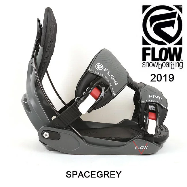 バインディング 2019 FLOW FIVE FUSION /space gray L 2019 FLOW FIVE FUSION /space gray L Flow Five Fusion Snowboard