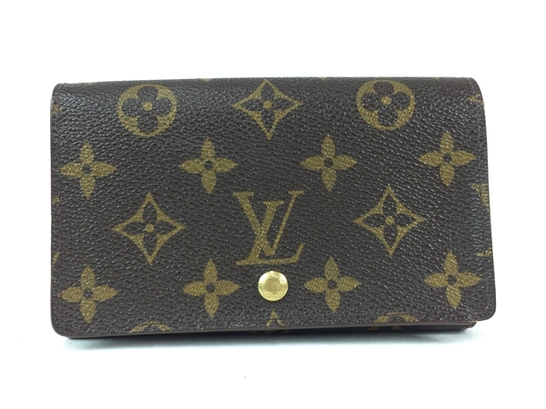 LOUIS VUITTON ルイヴィトン モノグラム ポルト モネ ビエ トレゾール L字 ファスナー付き 二つ折り財布 M61730 レディースT3845412
