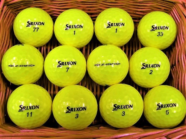 ●新品同様ロストボール●スリクソン SRIXON【Z-STAR】2015モデル イエロー 30個●
