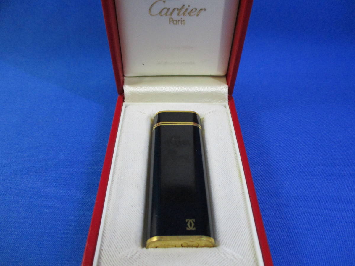カルティエ ライター Cartier ガスライター 金メッキライター ガス 