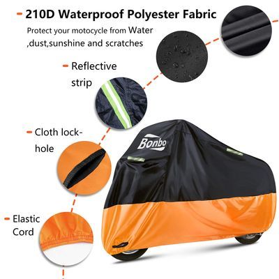  ♪未使用♪ Bonbo バイクカバー ? オールシーズン防水アウトドア用保護カバー ? 100 インチのツアー_2