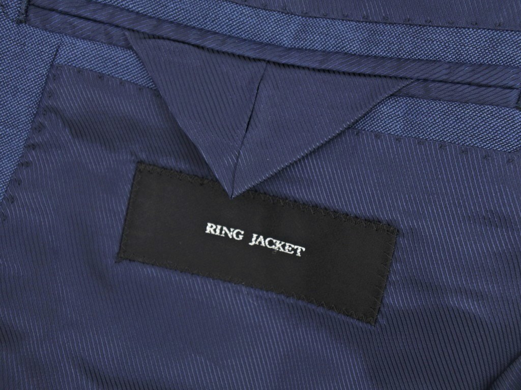 リングヂャケット RING JACKET ウールモヘア 3つボタンスーツ 48