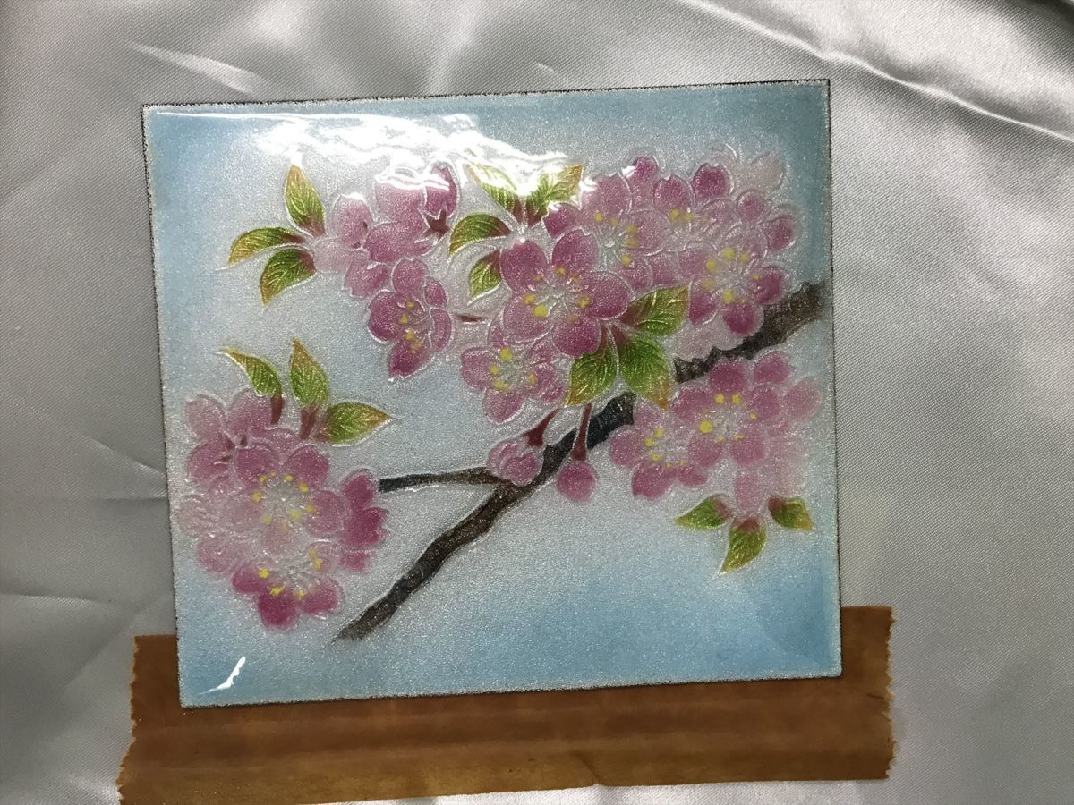 桜 絵皿 さくら 絵皿 横26センチ 縦24 5センチ 奥行3 3センチ 色絵磁器 売買されたオークション情報 Yahooの商品情報をアーカイブ公開 オークファン Aucfan Com