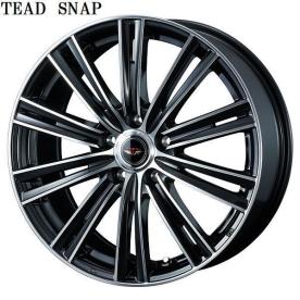 ★1本価格 テッドスナップ TEAD SNAP 7J+40 5H/114.3 17インチアルミ ブラックメタリック/ポリッシュ