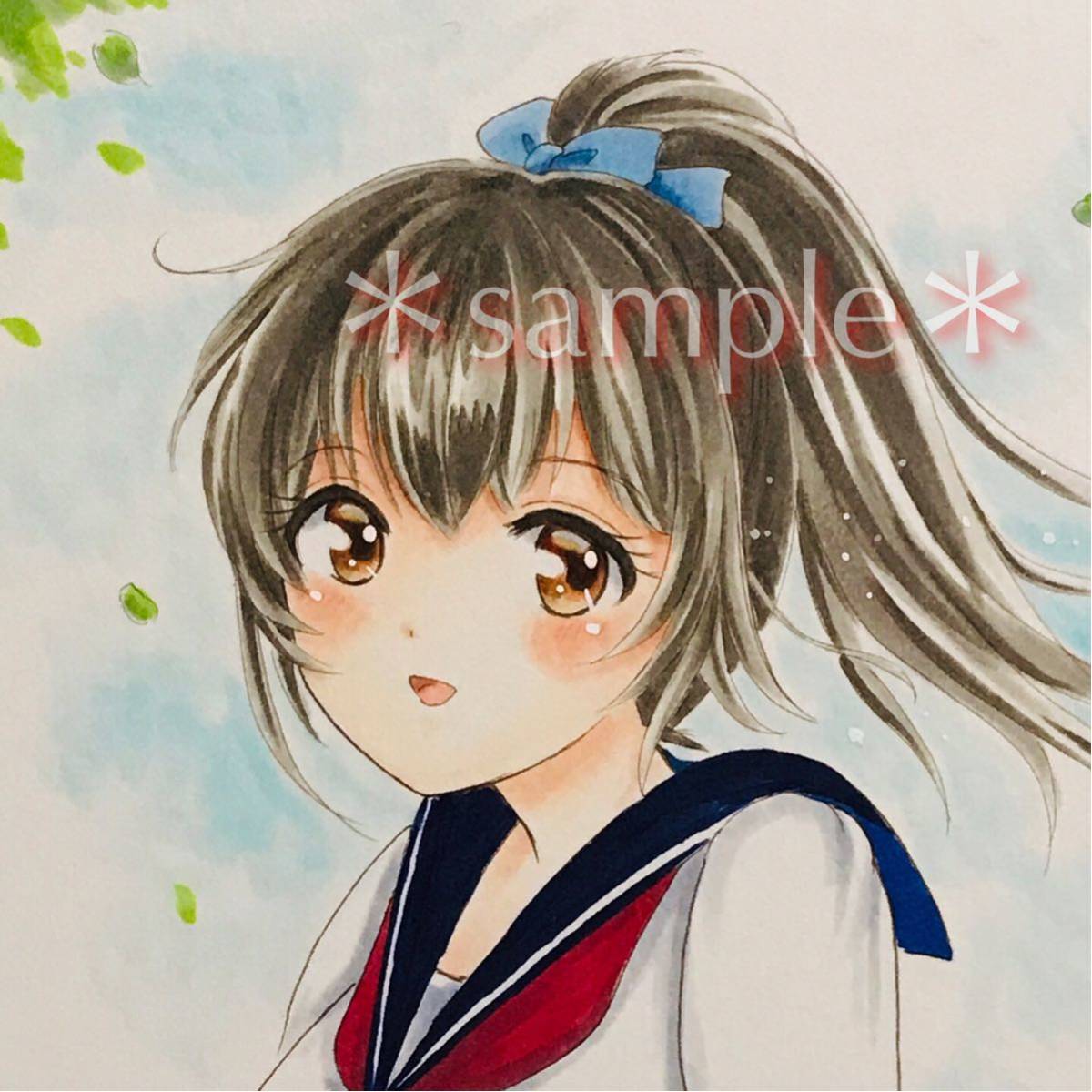 手描きイラスト オリジナル おはよう B5 手描きイラスト 売買されたオークション情報 Yahooの商品情報をアーカイブ公開 オークファン Aucfan Com